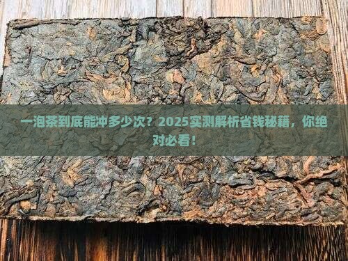 一泡茶可以冲多少次
