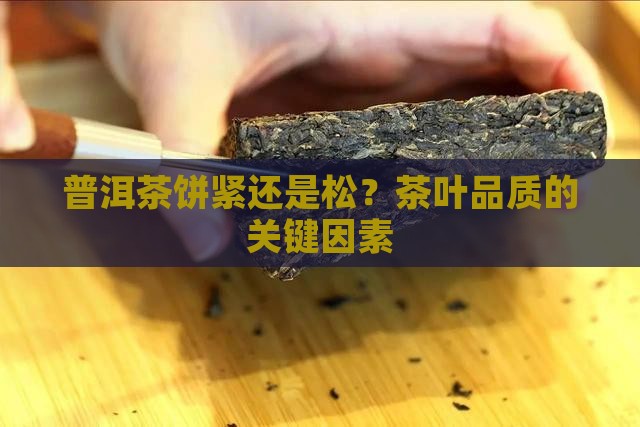 普洱茶饼紧还是松