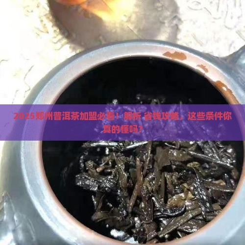 郑州普洱茶加盟条件及费用