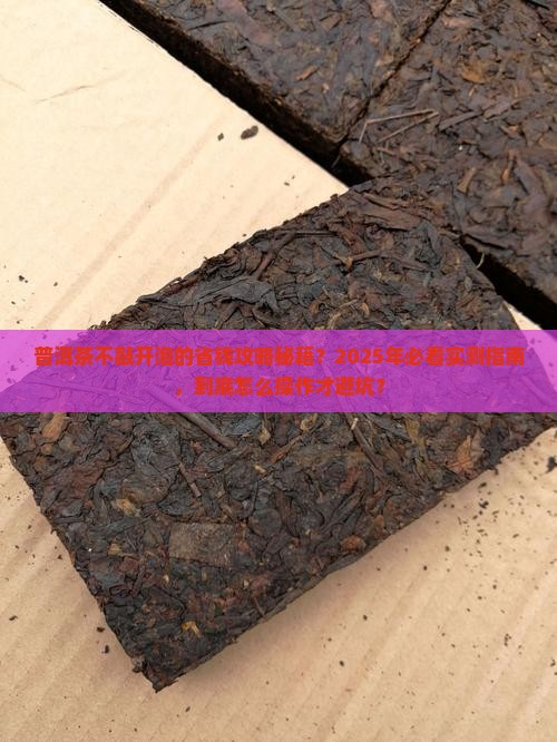 普洱茶如何不敲开泡