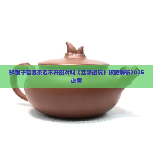 碎银子普洱茶泡不开的对吗
