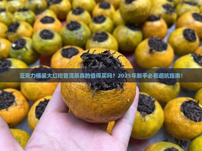 亚克力桶装大红柑普洱茶