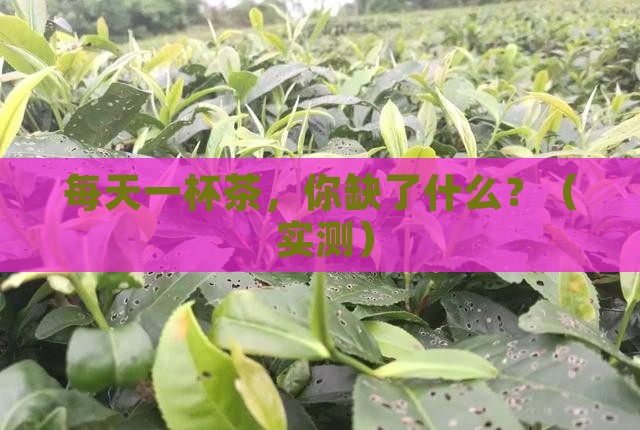 经常喝茶会缺什么元素