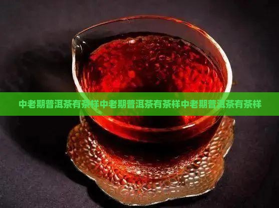 中老期普洱茶有茶样