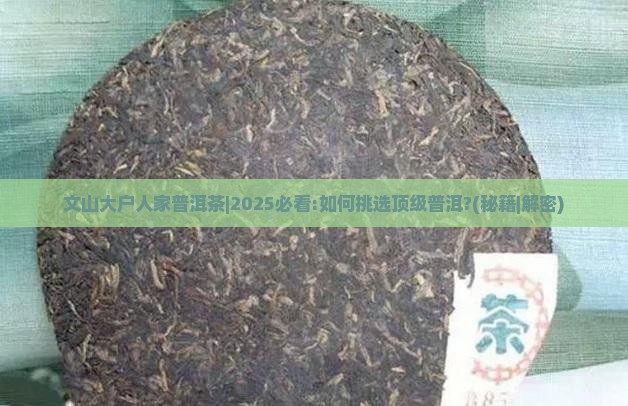 文山大户人家普洱茶