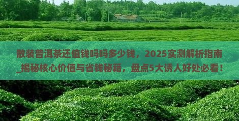 散装普洱茶还值钱吗吗多少钱