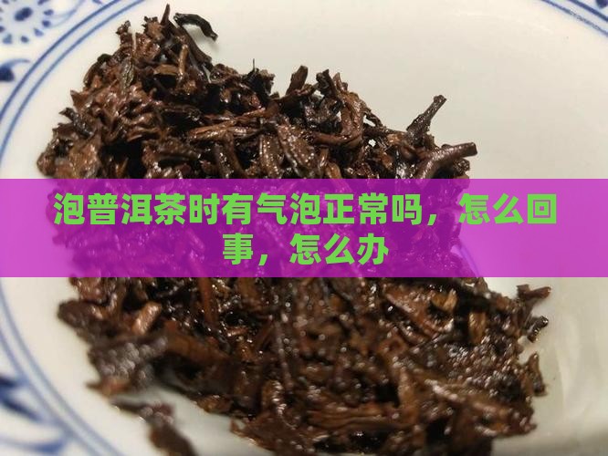 泡普洱茶时有气泡
