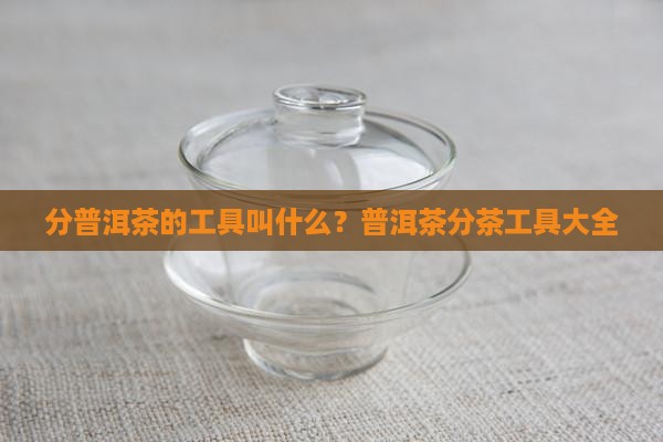 分普洱茶的工具叫什么
