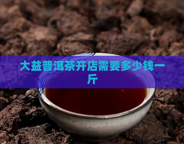 大益普洱茶开店需要多少钱