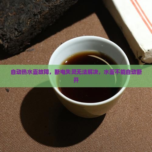自动泡茶壶温控失灵不能自动断开