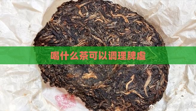 喝什么茶可以调理脾虚