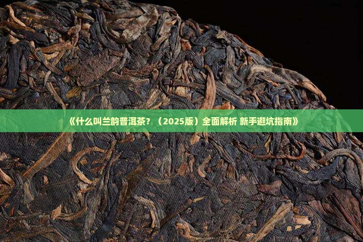 什么叫兰韵普洱茶