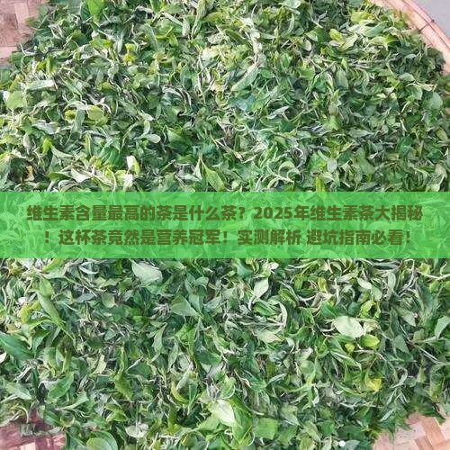 维生素含量最高的茶是什么茶