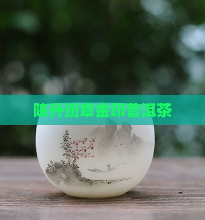 13年陈升金印班章