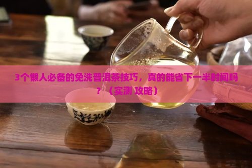 免洗普洱茶技术