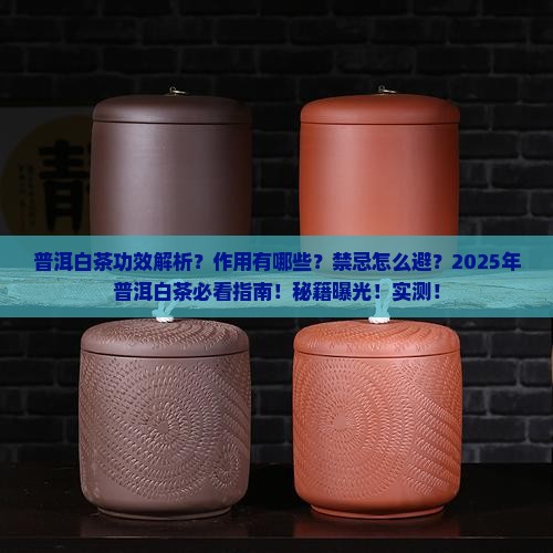 普洱白茶的功效与作用及禁忌