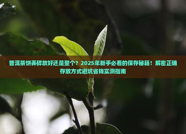 普洱茶饼弄碎放好还是整个