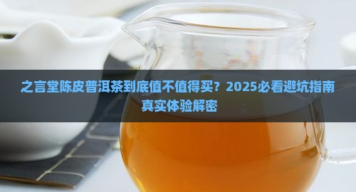 之言堂陈皮普洱茶