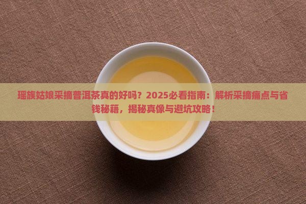 瑶族姑娘采摘普洱茶