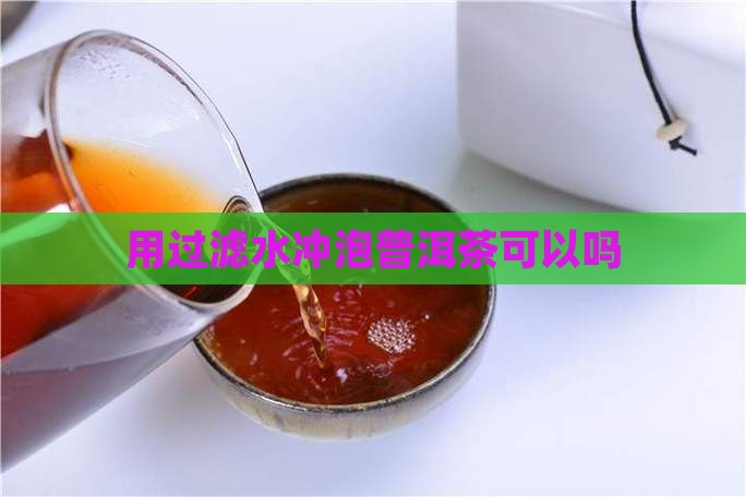用过滤水冲泡普洱茶可以吗