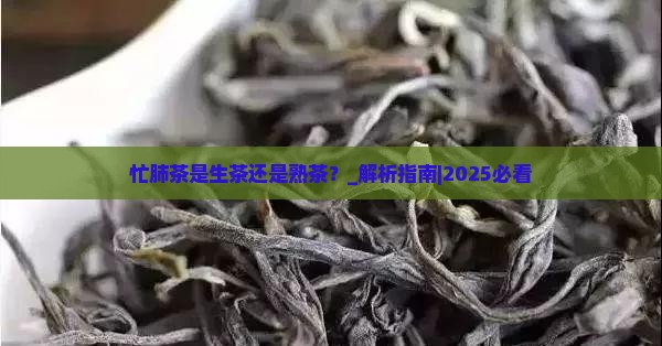忙肺茶是生茶还是熟茶