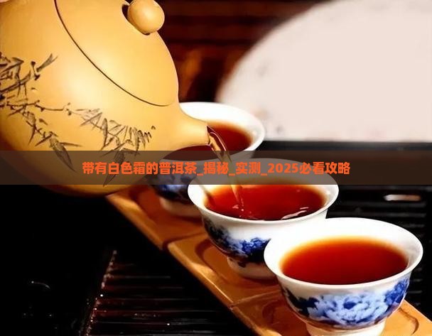 带有白色霜的普洱茶