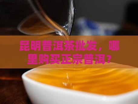 昆明有购买购普洱茶的吗