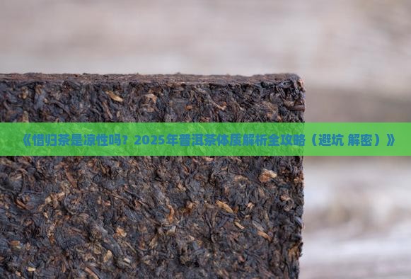 惜归茶普洱茶是凉性吗