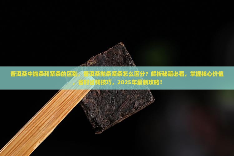 普洱茶中抛条和紧条的区别