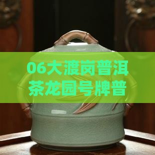 06大渡岗龙园号牌普洱茶