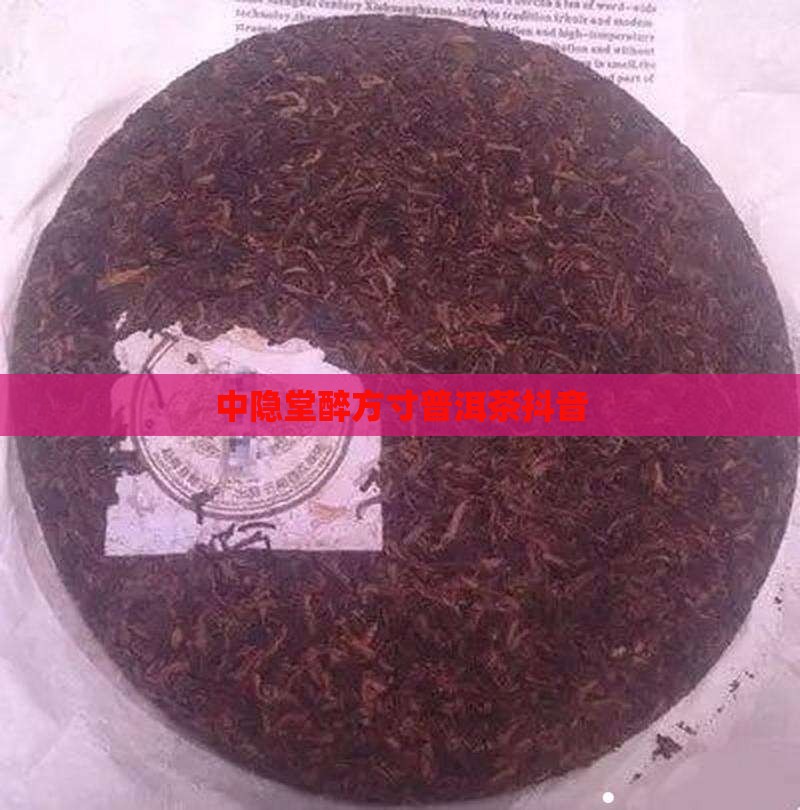 中隐堂醉方寸普洱茶抖音