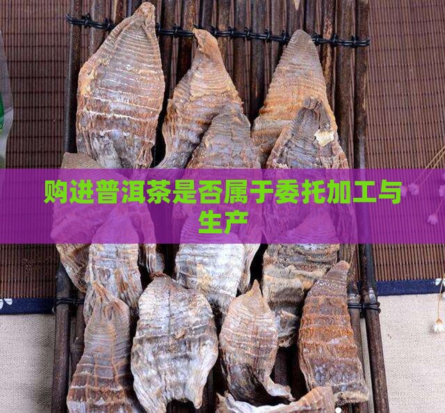 购进普洱茶属于委托加工吗