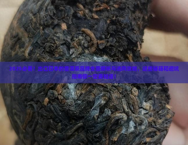 出口日本的普洱茶品牌