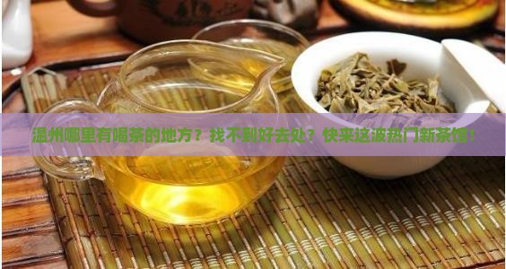 温州哪里有喝茶的地方