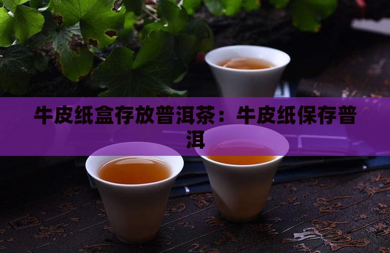 单牛皮纸盒存到普洱茶