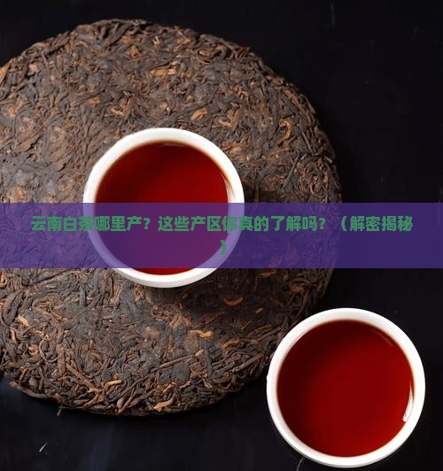 云南白茶的产区