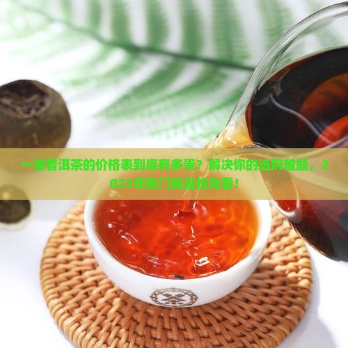 一泡普洱茶的价格表