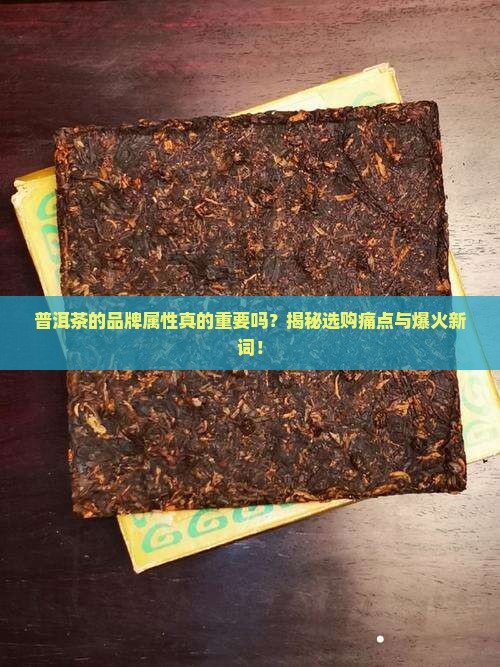 普洱茶的品牌属性
