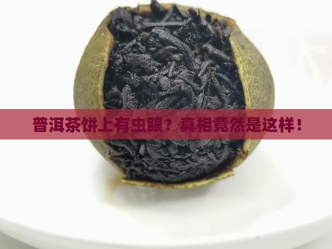 普洱茶饼上有虫眼
