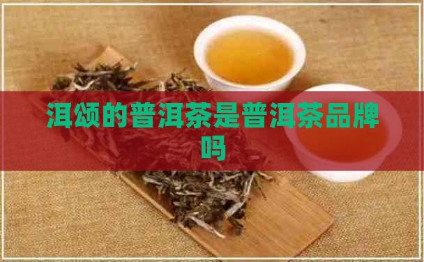 洱颂的普洱茶是品牌吗