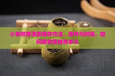 小青柑普洱茶储存