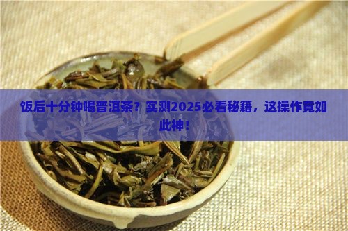 饭后十分钟喝普洱茶