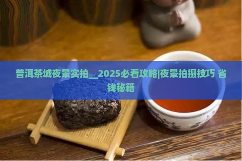 普洱茶城夜景实拍