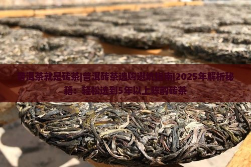 普洱茶就是砖茶