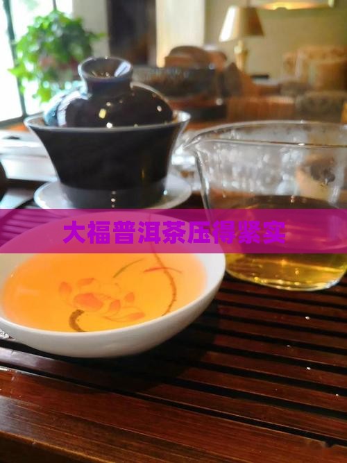 今大福普洱茶压得紧实
