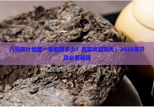 八马茶叶专卖店加盟一年能赚多少