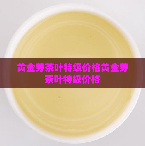 黄金芽茶叶特级价格