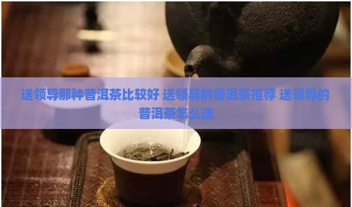 送领导那种普洱茶比较好