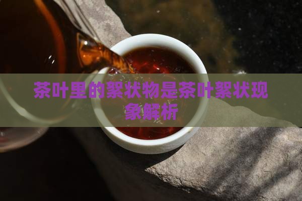 茶叶里面的絮状物是什么