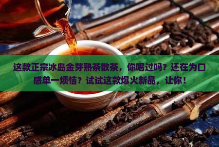 正宗冰岛金芽熟茶散茶